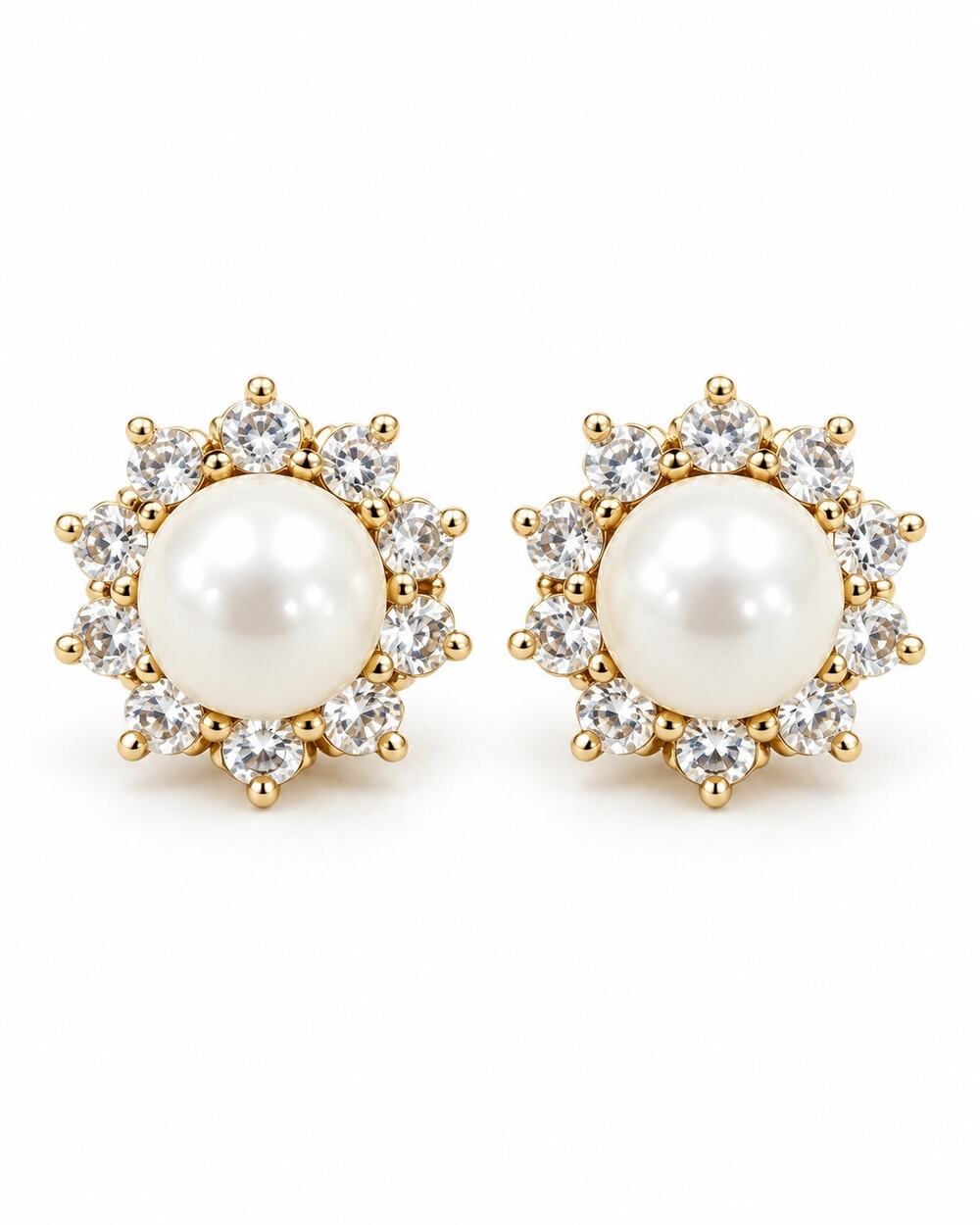 Kate Spade Peal CZ Sunburst Stud Earrings